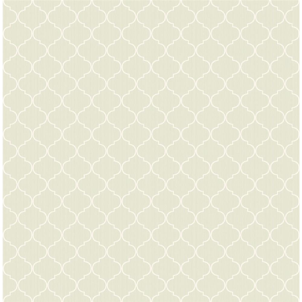 Wallquest FL91007 French Cameo Trellis Traditional Wallpaper in Beige 