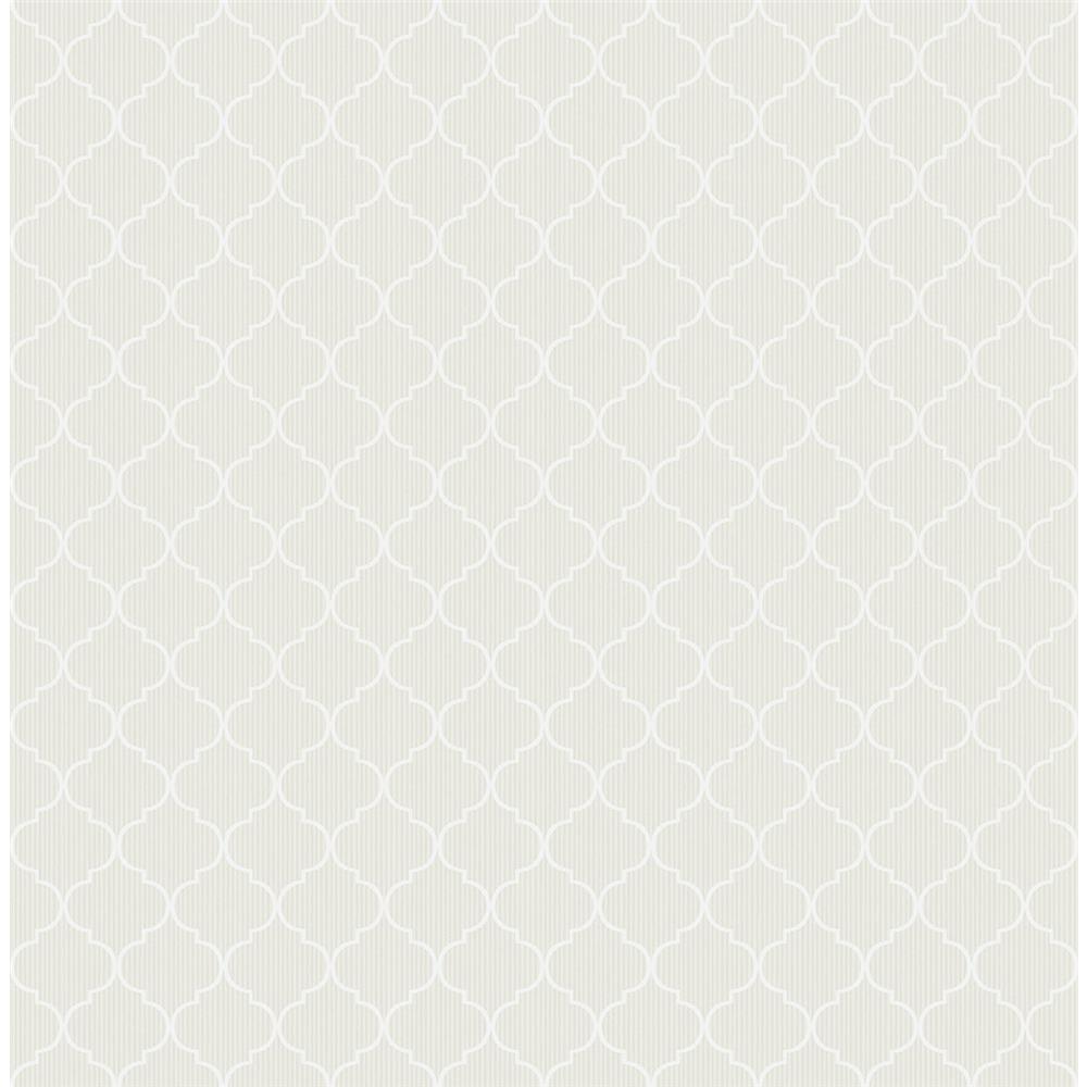 Wallquest FL91008 French Cameo Trellis Traditional Wallpaper in Neutral