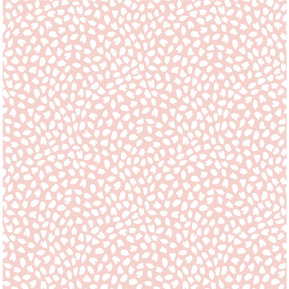 Wallquest HC81118 Mod Chic Confetti Wallpaper in Pink