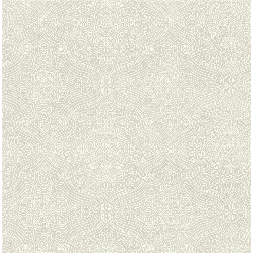 Wallquest IM71600 Caspia Chad Faux Wallpaper in Grey
