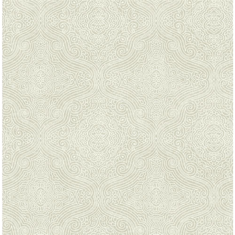 Wallquest IM71605 Caspia Chad Faux Wallpaper in Grey