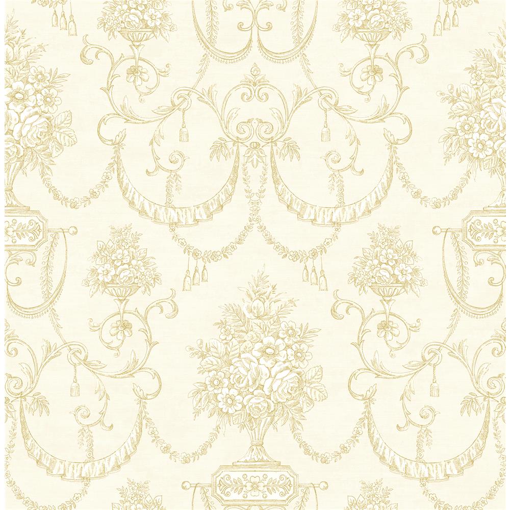 Wallquest MM50303 Bouquet Ornamental Bouquet Wallpaper