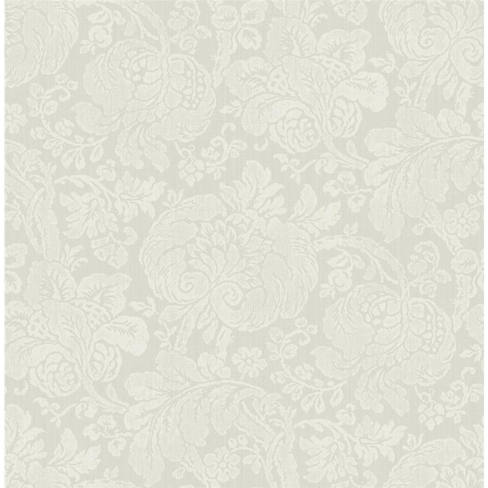 Wallquest RD80708 Lancaster Pearla Traditional Wallpaper in Grey
