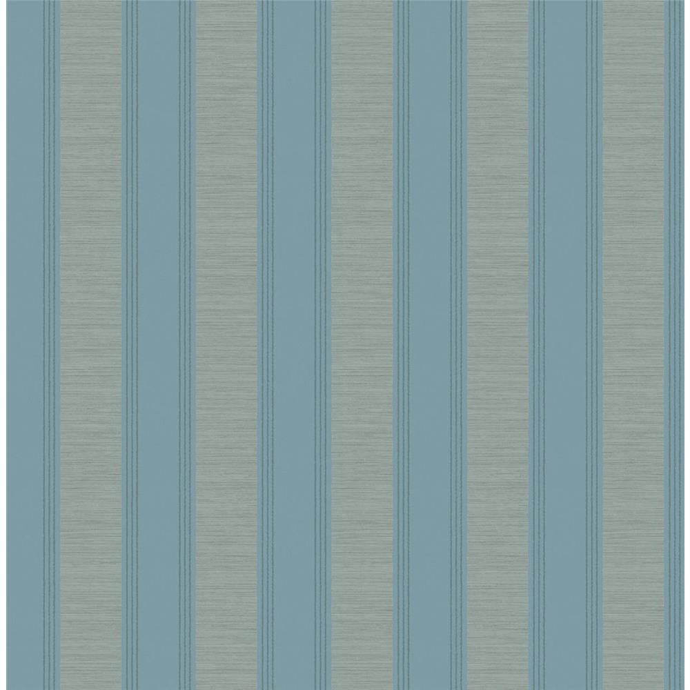 Wallquest RD80902 Lancaster Austin Striped Wallpaper in Blue