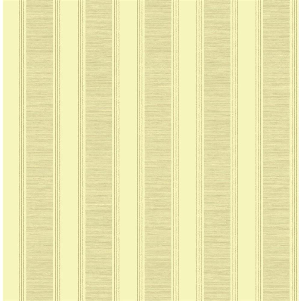 Wallquest RD80905 Lancaster Austin Striped Wallpaper in Yellow