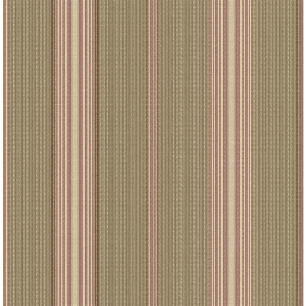 Wallquest TX41709 Cambridge Pental Striped Wallpaper in Brown