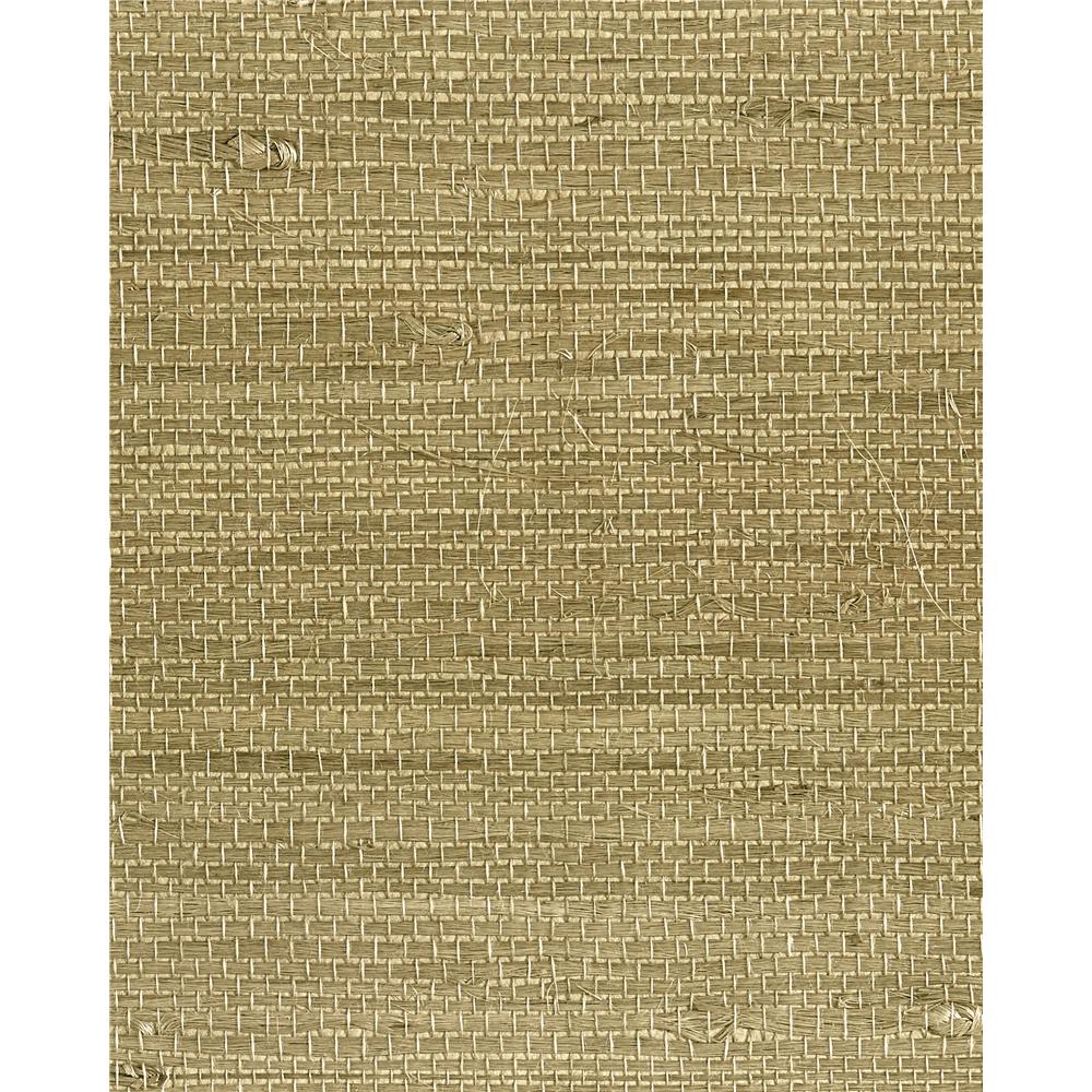 Washington Wallcoverings As135 Asian Splendor Russet Brown Natural Grasscloth  Wallpaper