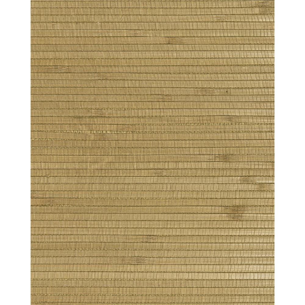 Washington Wallcoverings As569 Asian Splendor Deep Straw Heavy Bamboo Natural Grasscloth Wallpaper
