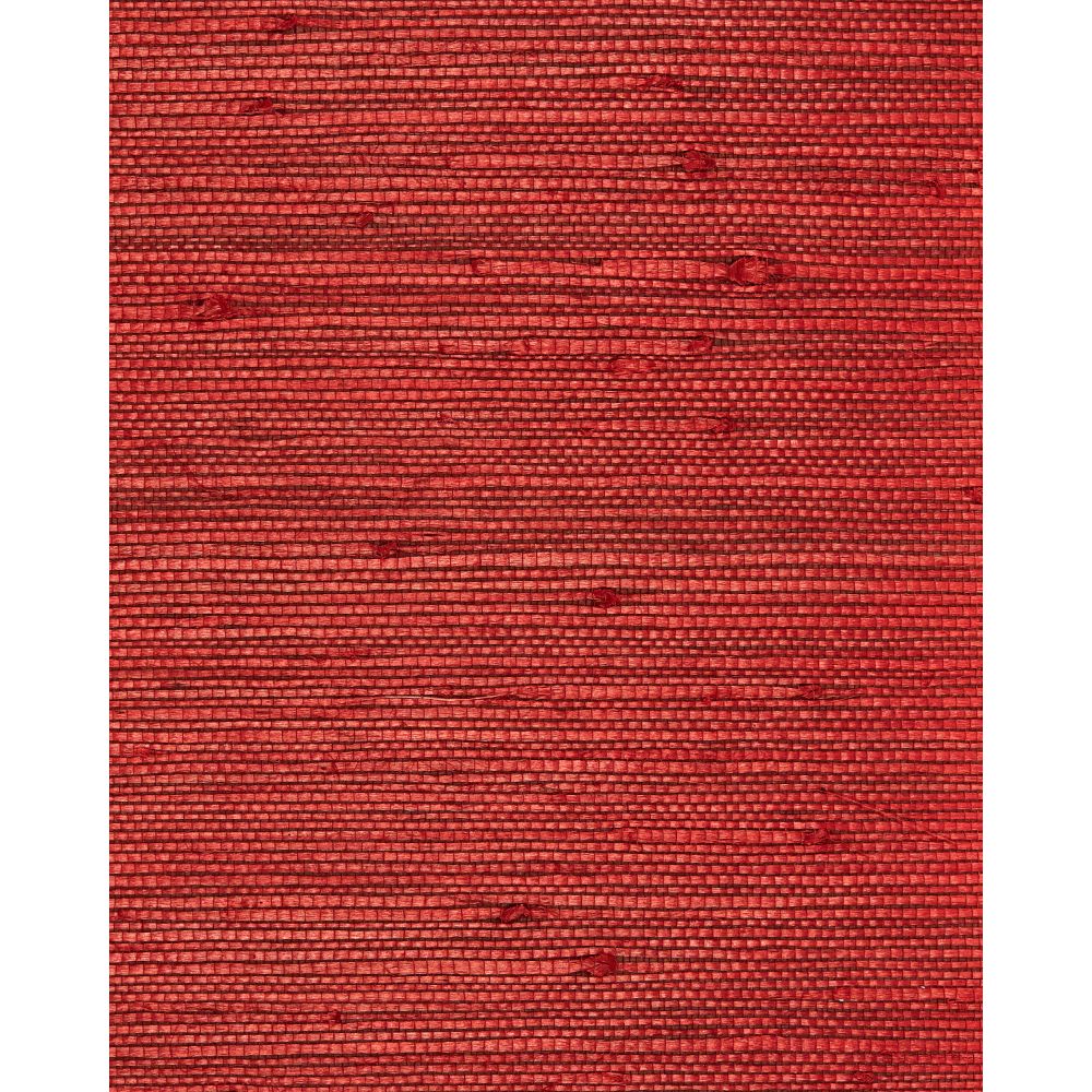 Washington Wallcoverings NS 7034 Ruby Red Jute Natural Grasscloth