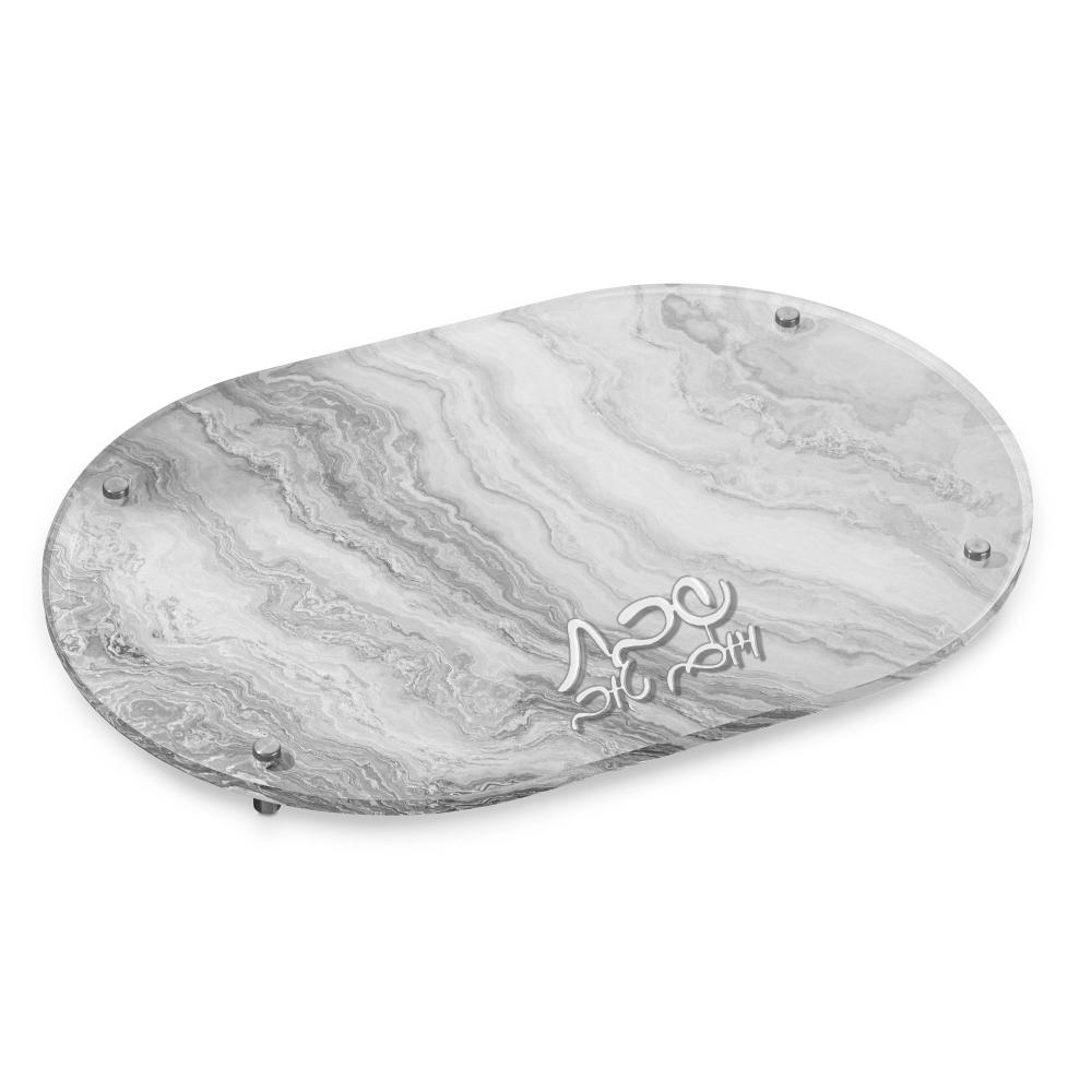 Challah Board - Agate Silver - 11x16
