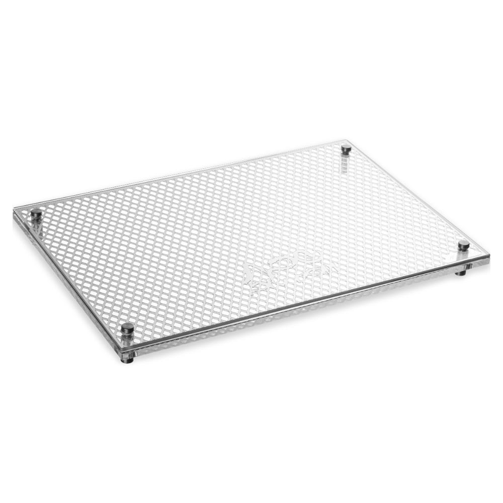 Challah Board - Laser Cut Clear & Silver - 11x16