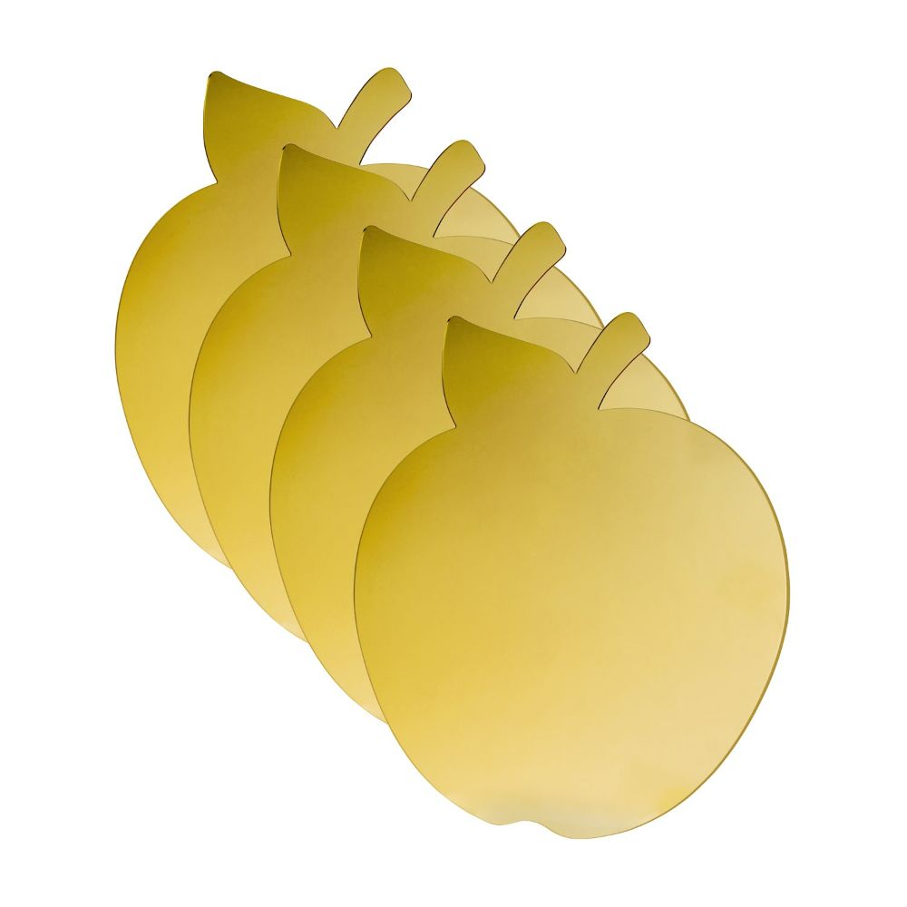 Table Chargers - Apple Shape Gold - Set of 4