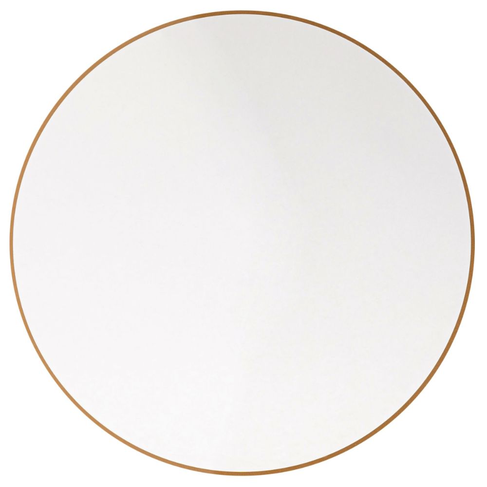 Table Chargers - Thin Round Gold Border - Set of 4