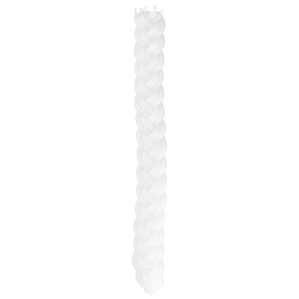 Havdallah Candle - Braided White - Parafin