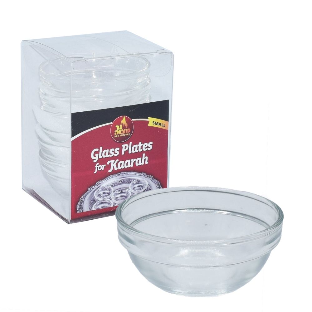 Ner Mitzvah Seder Plate Glass Cups - Small