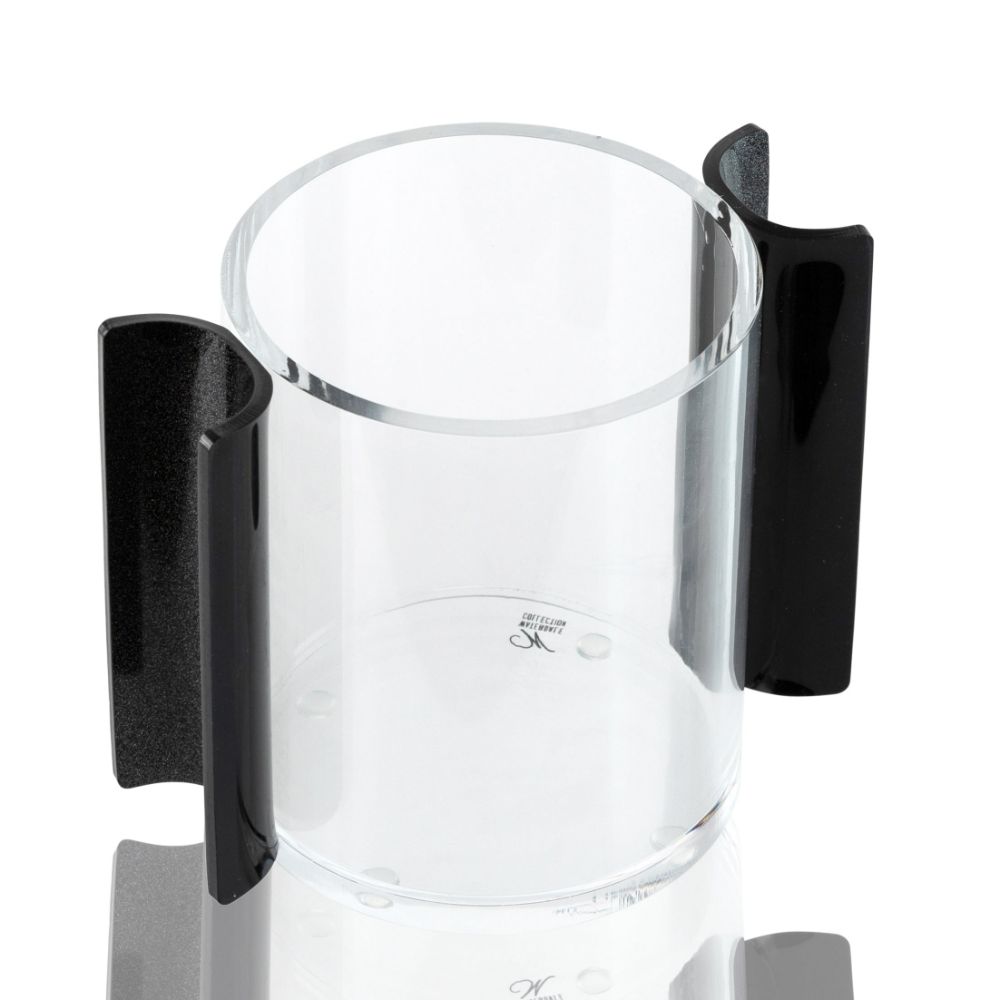 Washing Cup - Round Black Glittter