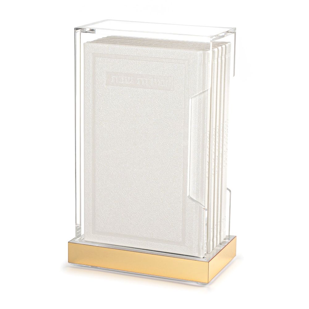 Bencher Set - Leather Books Hard Cover - White & Gold Holder