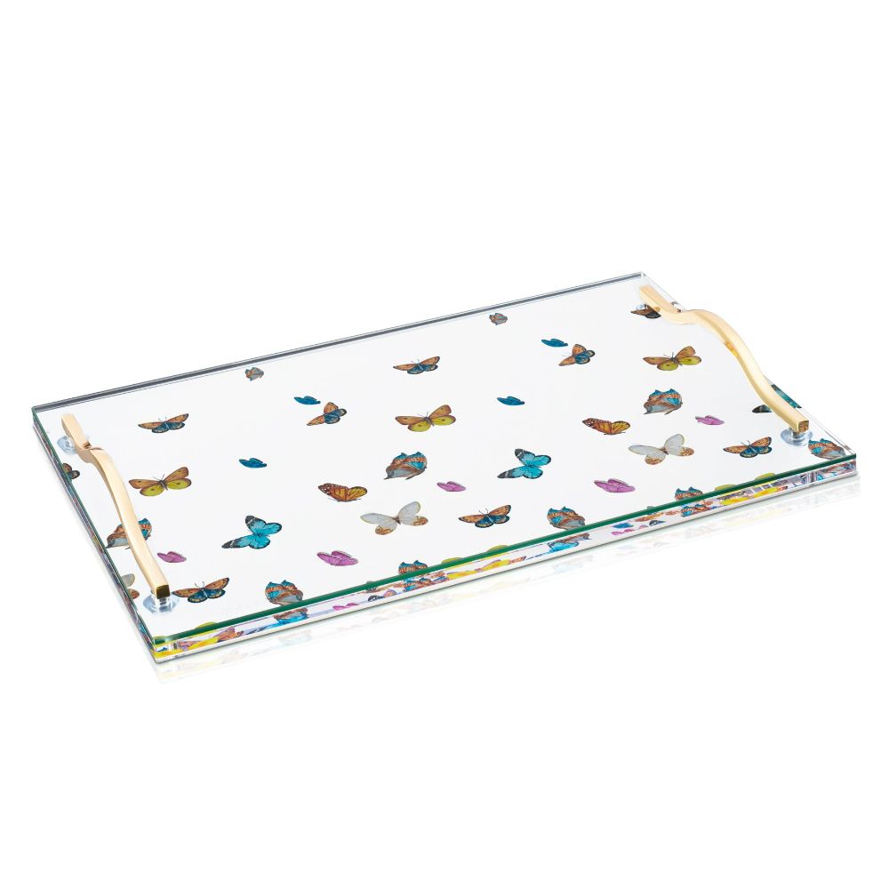 Challah Board - Colored Butterflies - 11x16