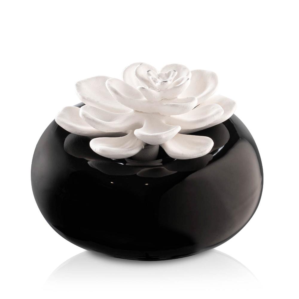 Floral Bowl Scent Diffuser - Black