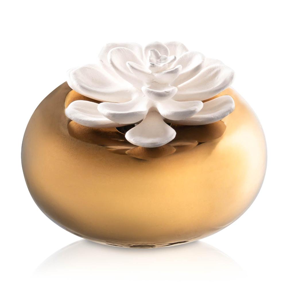Floral Bowl Scent Diffuser - Gold