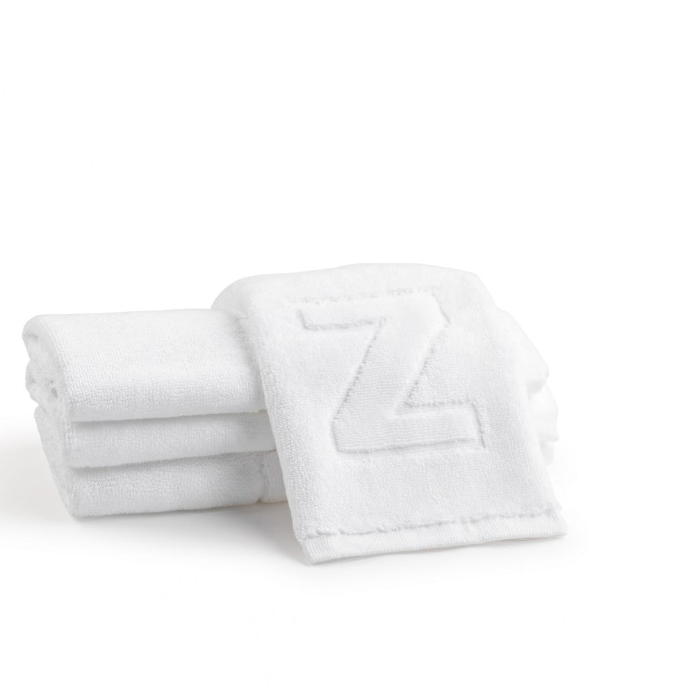 Finger Towel - Jacquard White - Inital Z