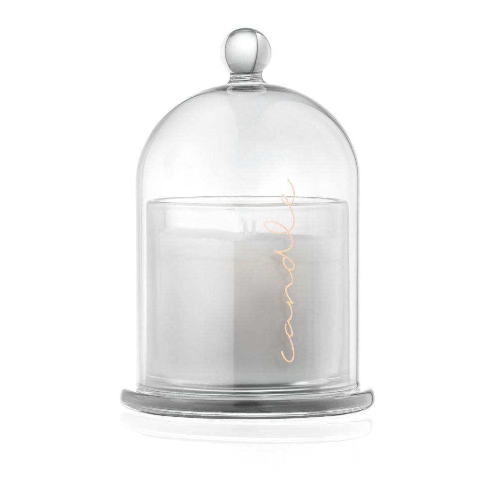Bell Dome Glass - Smoke & Gold - Candles