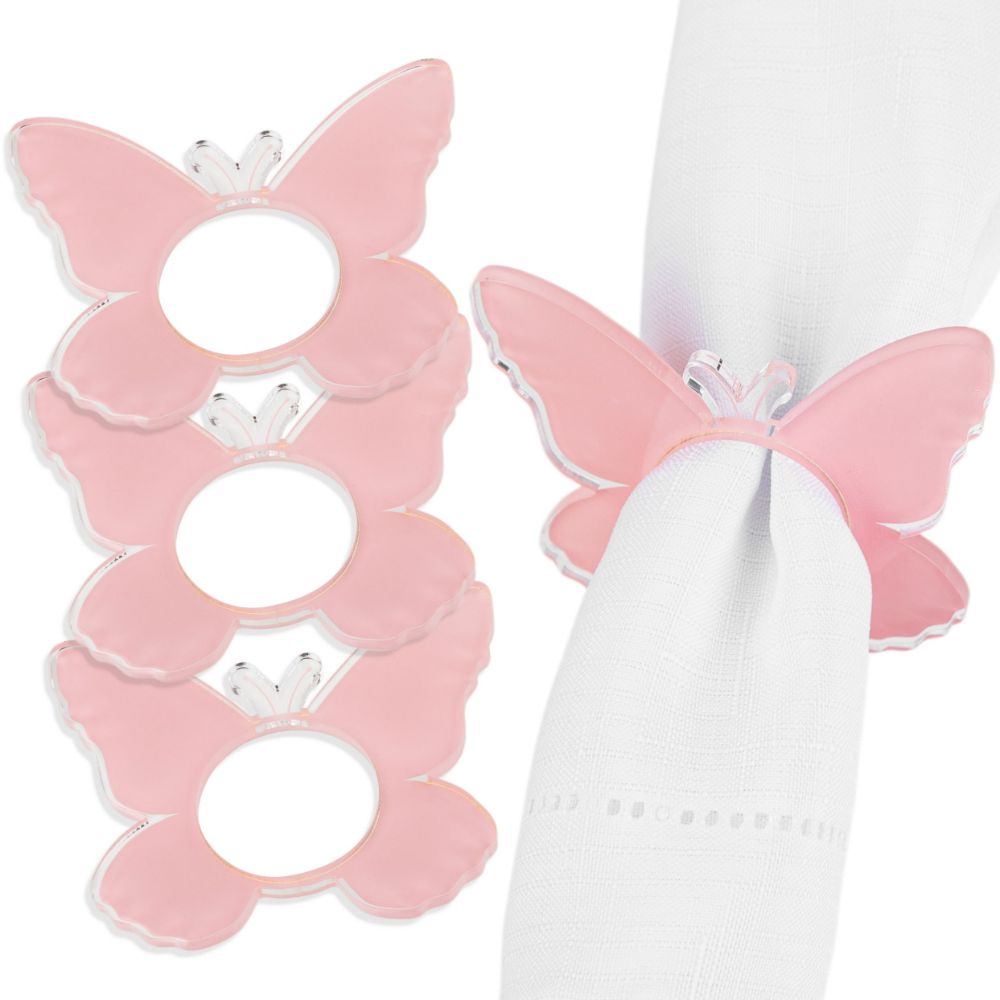Napkin Rings - Butterfly Blush - Set of 4