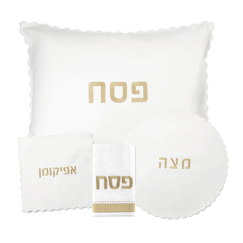 PU Leather Pesach Set - Wave - Gold