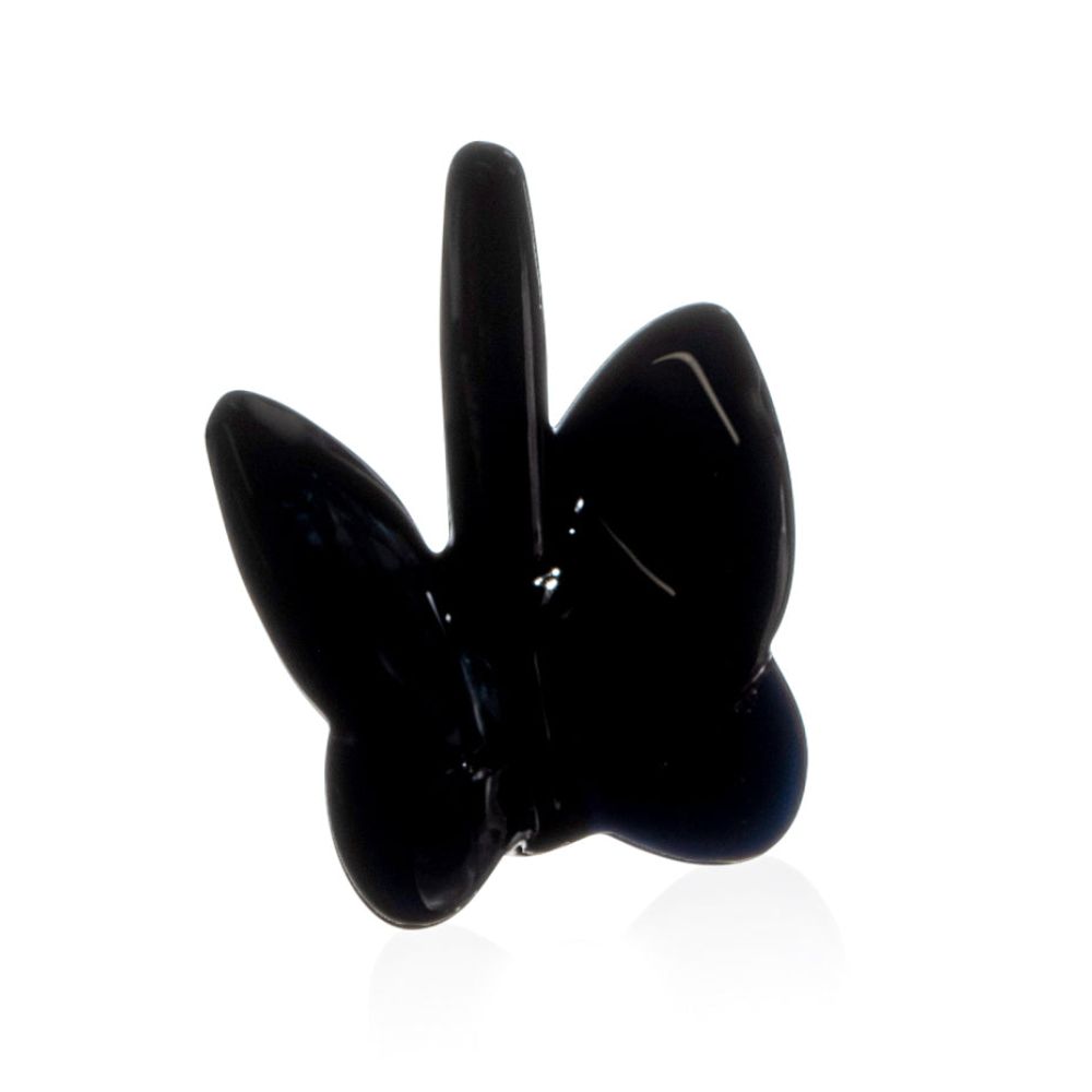 Crystal Butterfly Ring Holder - Black