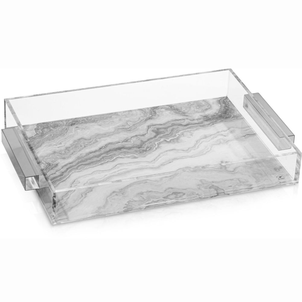 Sectional Tray - 10x14 - Agate - Silver
