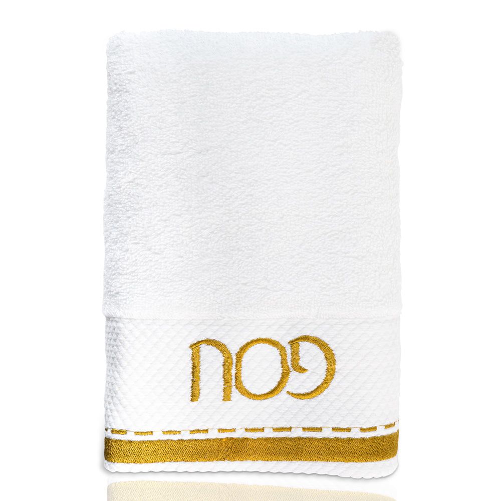 Pesach Hand Towel - Gold