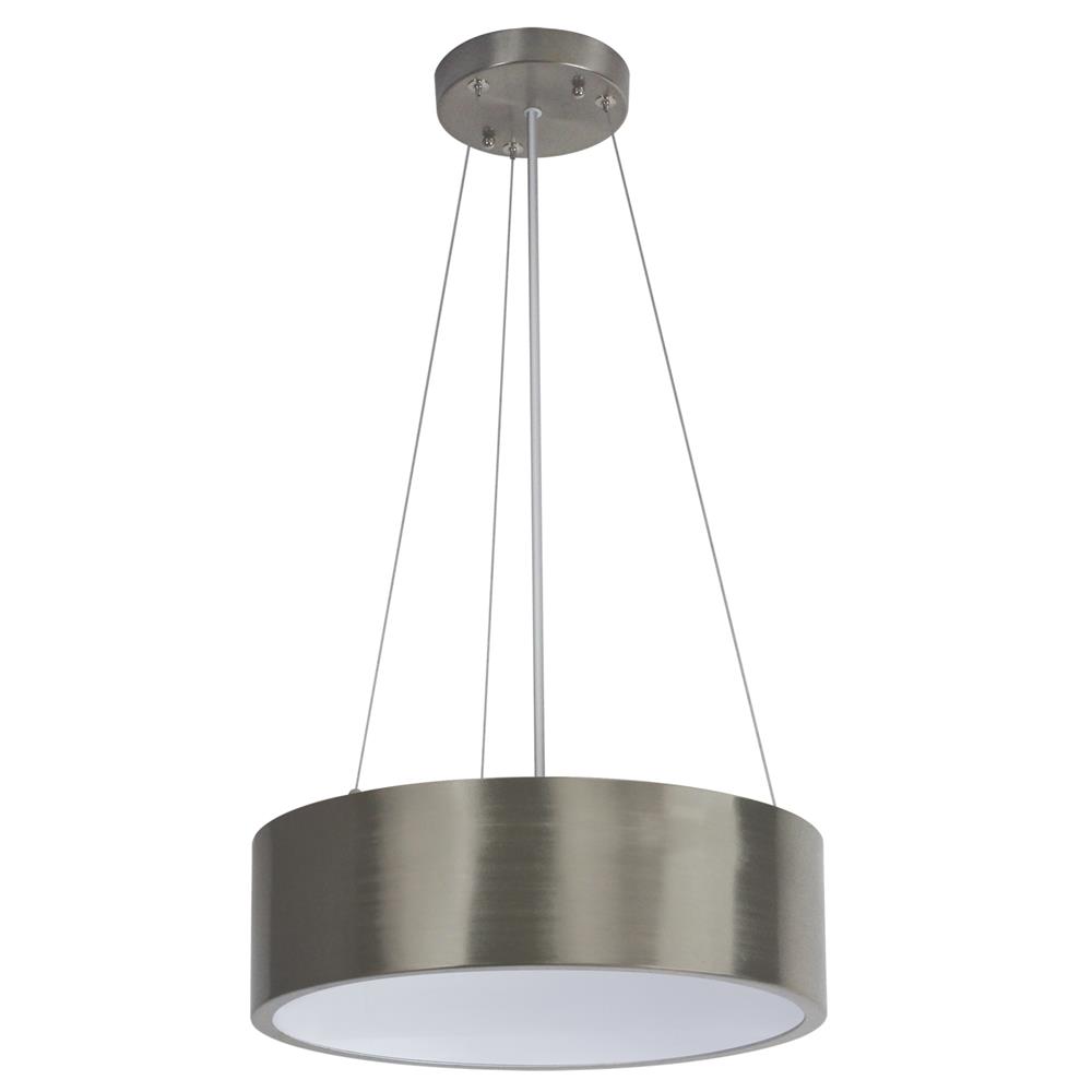 Wave Lighting 168FM-BN-CK-2LE26C Oceana Cable Mounted Drum in Brushed Nickel