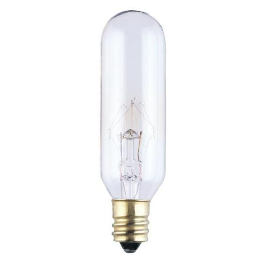 Westinghouse 0358200 15W T6 Incandescent Clear E12 (Candelabra) Base, 130 Volt, Card Specialty Lamp