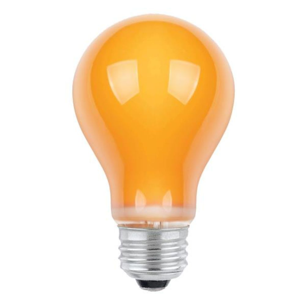 Westinghouse 0394900 25W A19 Incandescent Orange E26 (Medium) Base, 120 Volt, Box Specialty Lamp