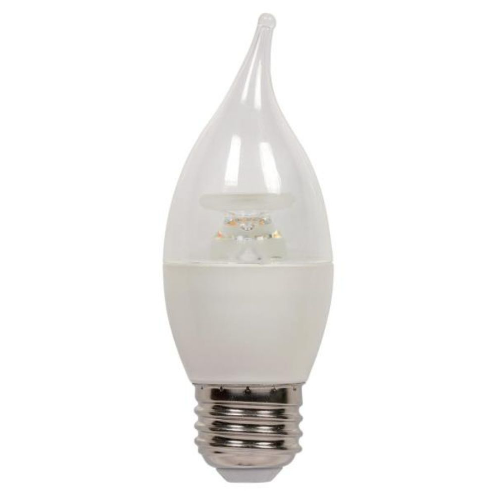 Westinghouse 0512800 7W C13 LED 2700K E26 (Medium) Base, 120 Volt, 2-Pack, Card Decorative Lamp
