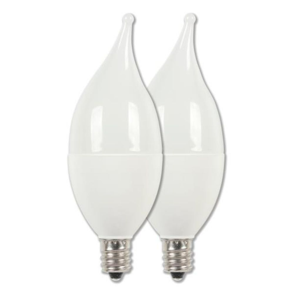 Westinghouse 4512200 4W C11 LED 2700K E12 (Candelabra) Base, 120 Volt, Card, 2-Pack Decorative Lamp