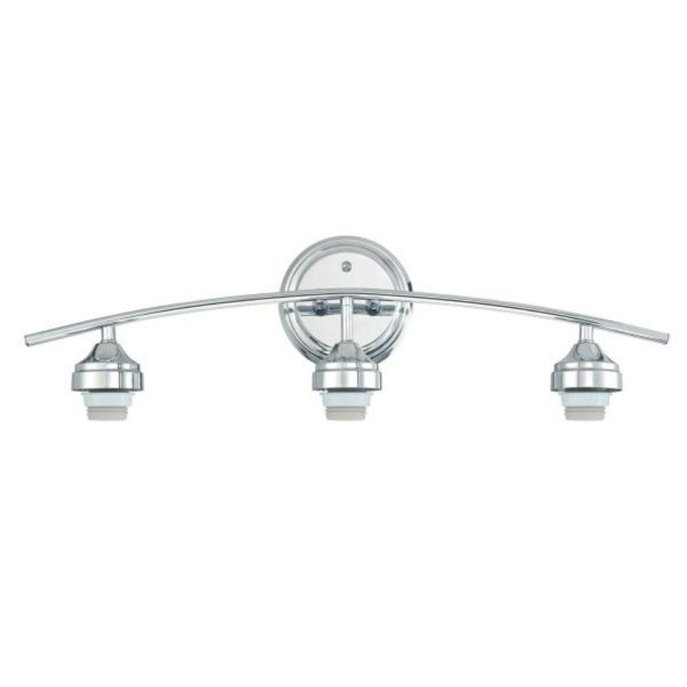 Westinghouse 6311000 3LT Wall Mount Chrome Finish without Glass Wall Lighting