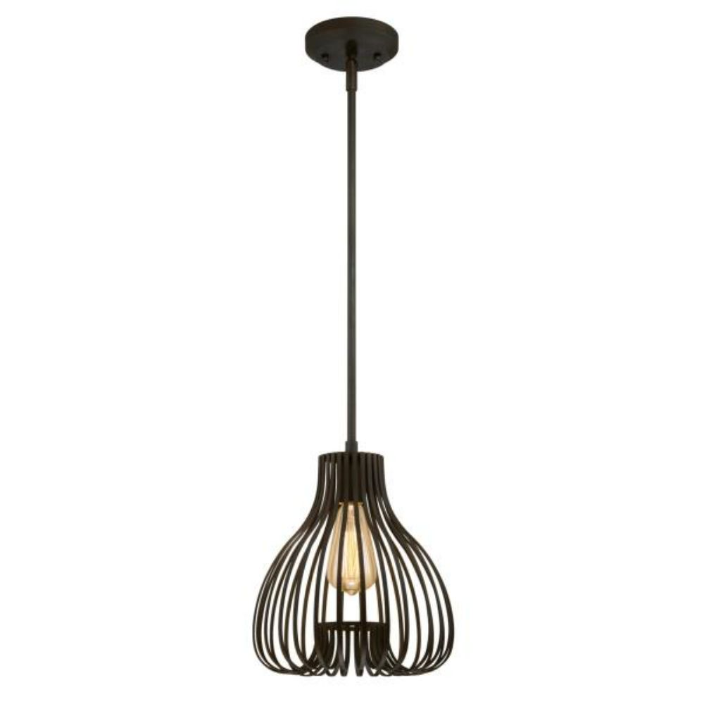 Westinghouse 6345200 Pendant Oil Rubbed Bronze Finish Cage Shade Pendant Lighting