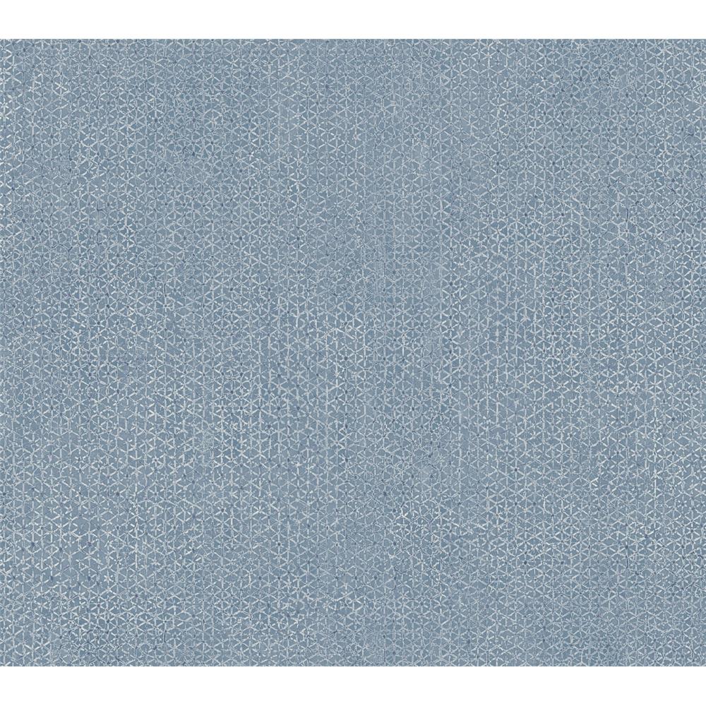Ronald Redding by York AF6537 Tea Garden Bantam Tile Wallpaper in Blue