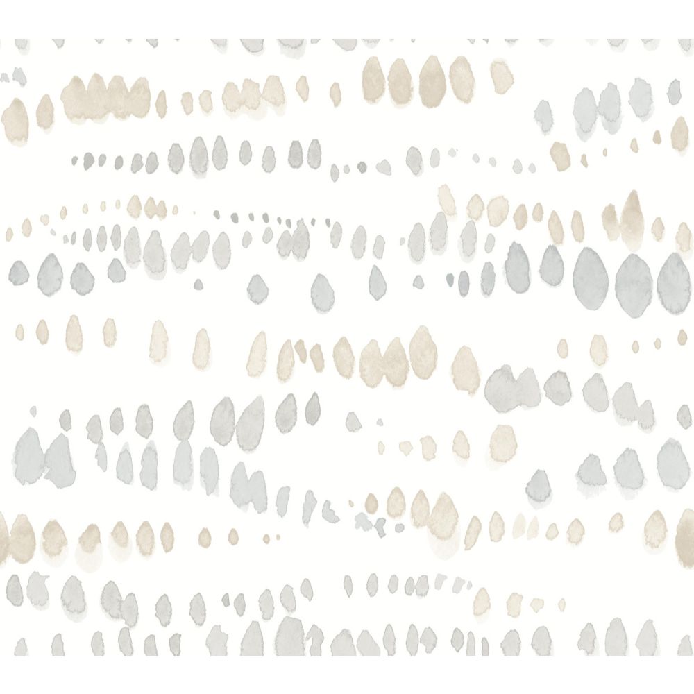 York AG2048 Artistic Abstracts Neutral Dewdrops Wallpaper