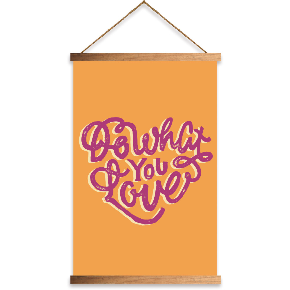 RoomMates by York AVE11224 Do What You Love Wall Hanging In Orange; Pink
