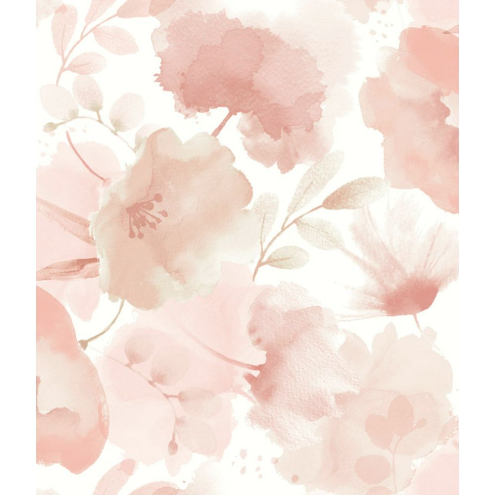 York BL1772 Blooms Blush Watercolor Bouquet Wallpaper
