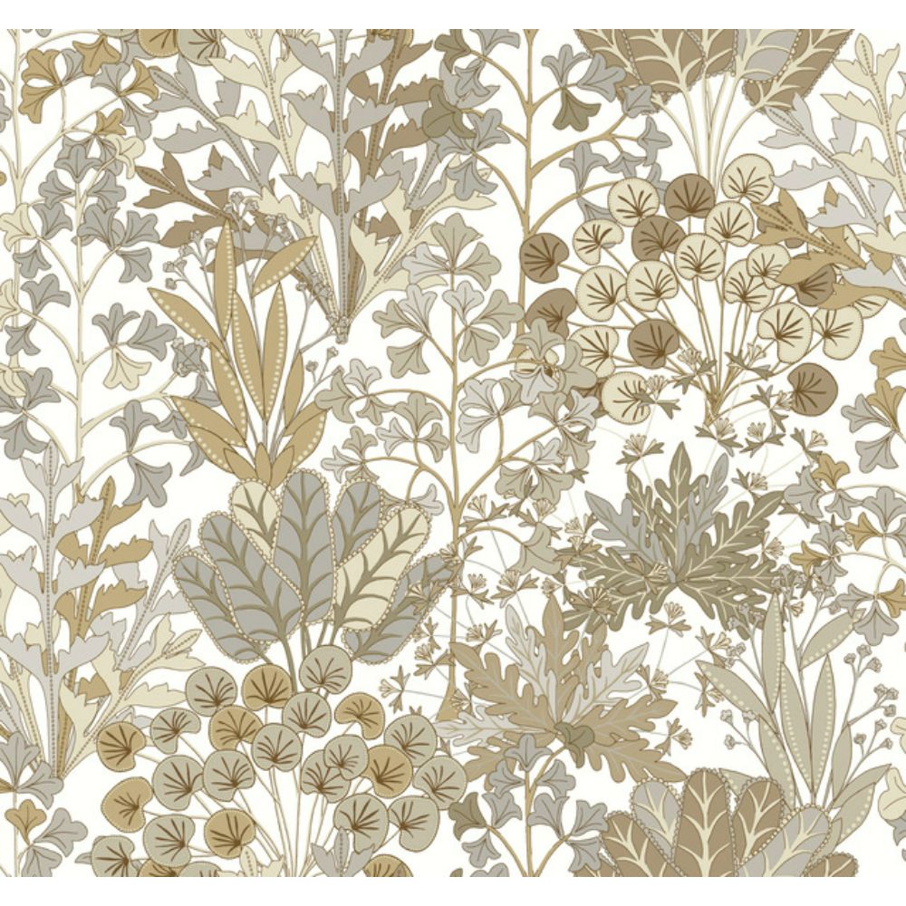 York BL1815 Blooms Neutral Forest Floor Wallpaper