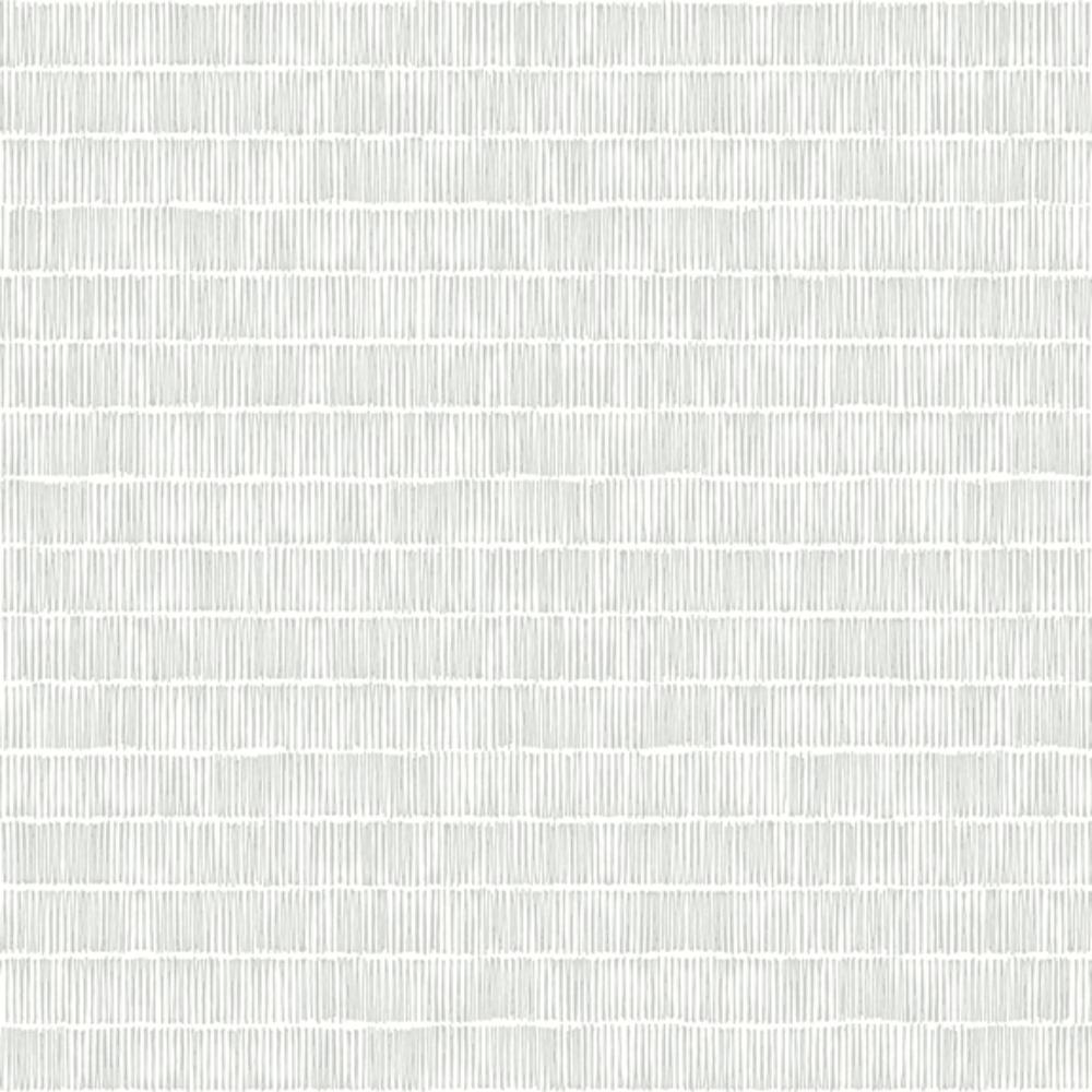 York BW3811 Black & White Resource Library Horizontal Hash Marks Wallpaper in Grey