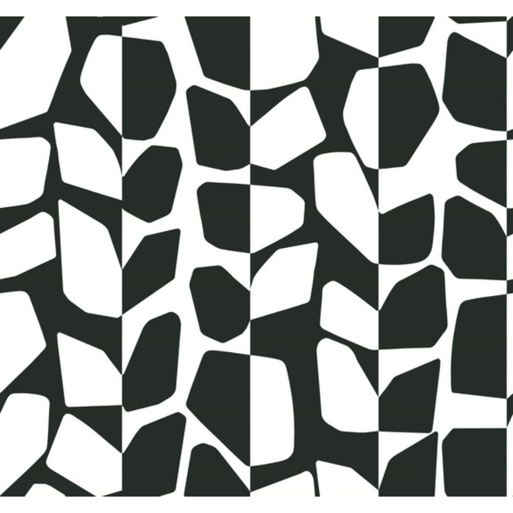Inspired by Color by York BW3893 Black & White III Black & White Primitive Vines Wallpaper