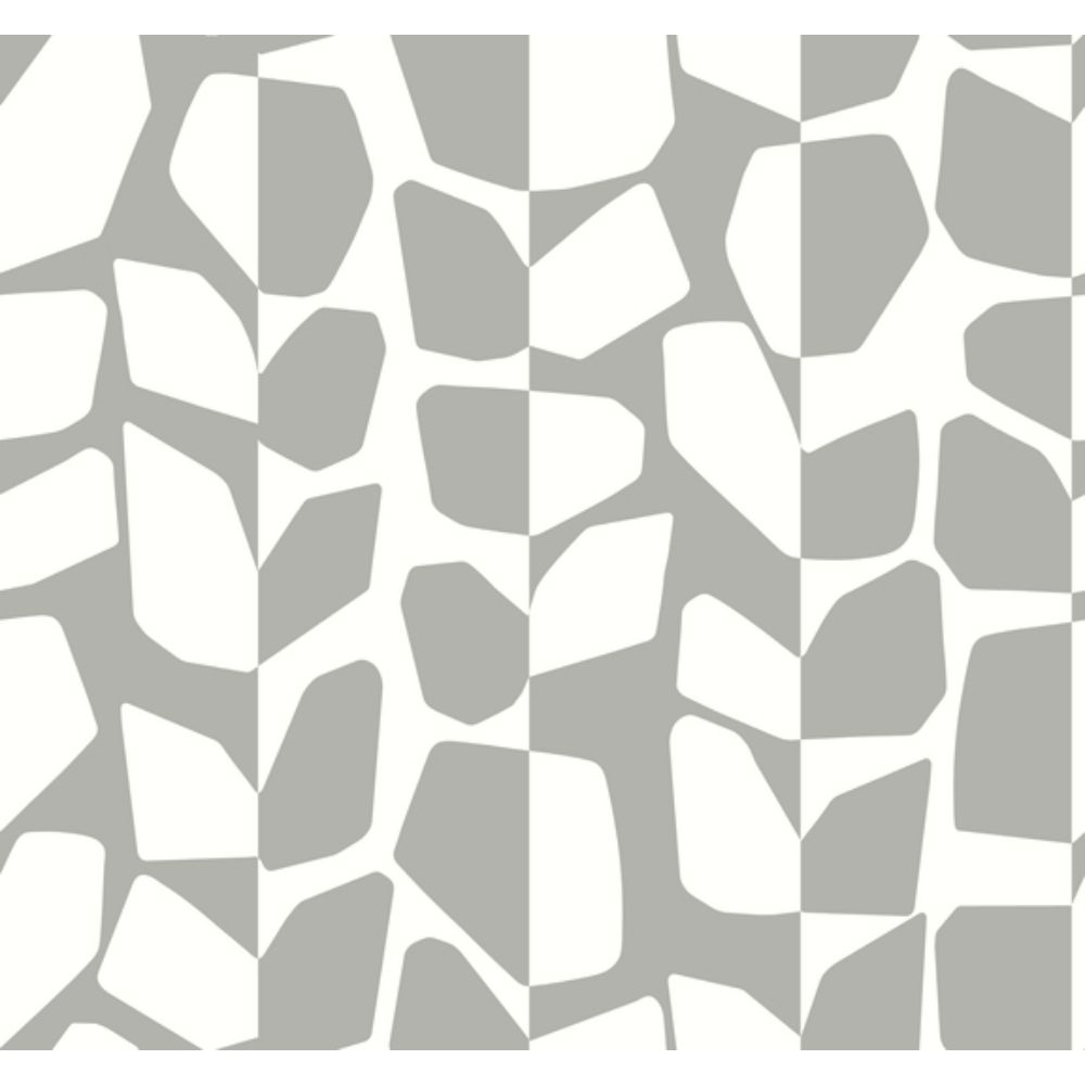 Inspired by Color by York BW3895 Beige & Naturals Silver Metallic Primitive Vines Wallpaper