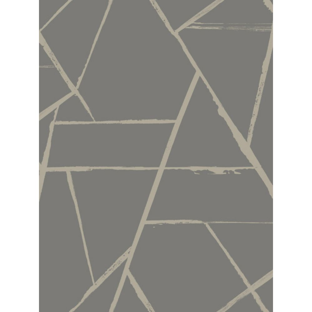York Designer Series CC1292 Carol Benson-Cobb Signature Grey Metallic Intersect Wallpaper