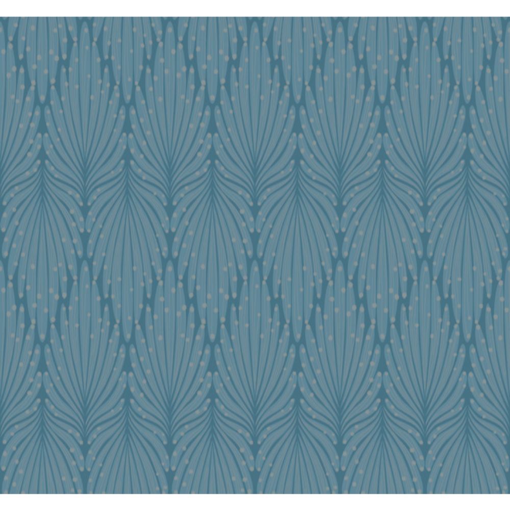 Candice Olson by York Designer Series Modern Artisan II Cafe Society Wallcovering in Blue