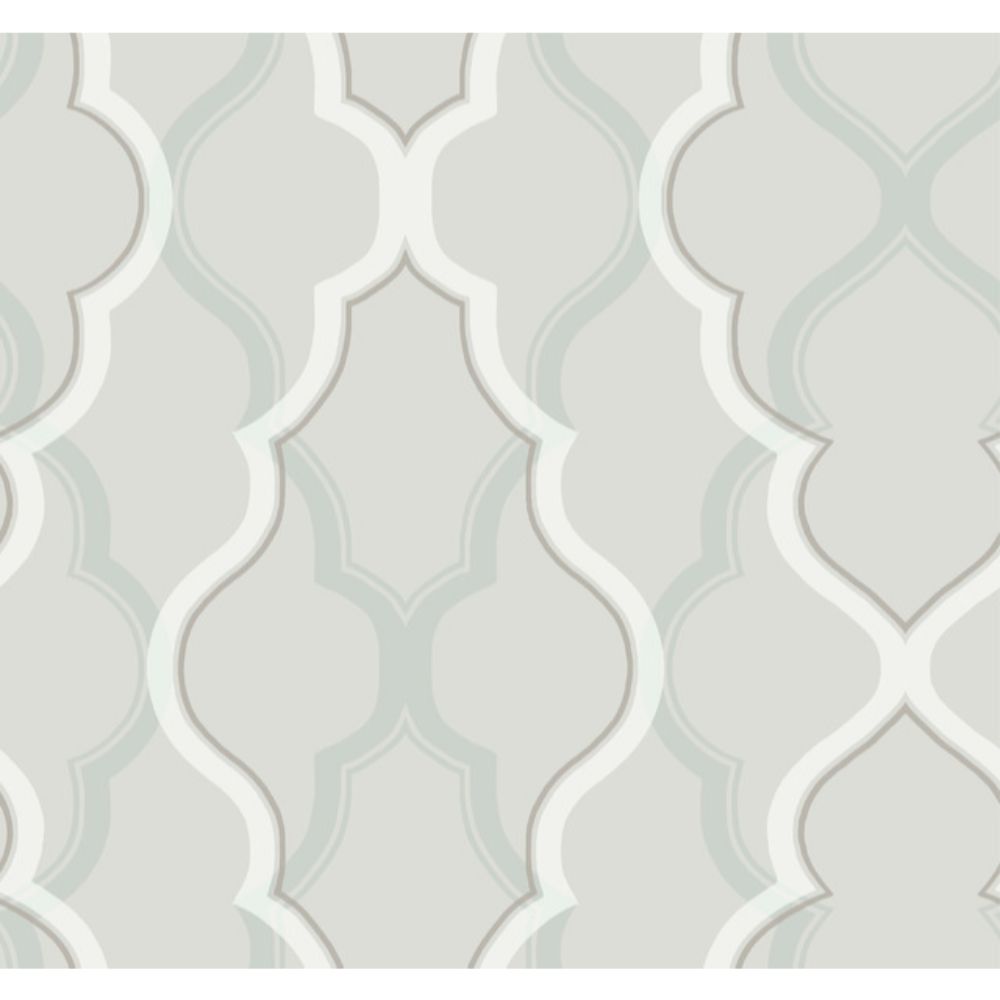 Candice Olson by York Designer Series Modern Artisan II Double Damask Wallcovering in Silver