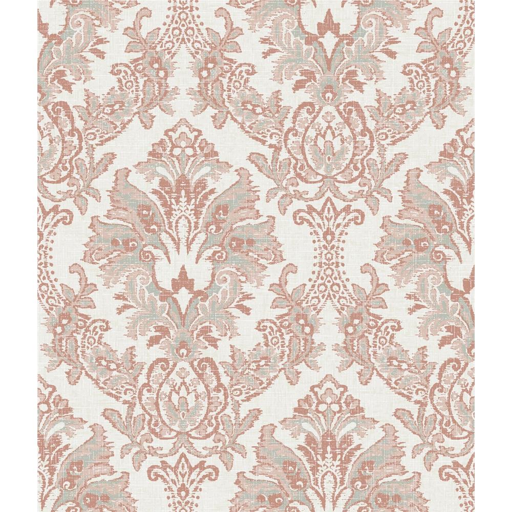 York Wallcoverings CL2505 Impressionist Bold Brocade Wallpaper in Tan, Grey